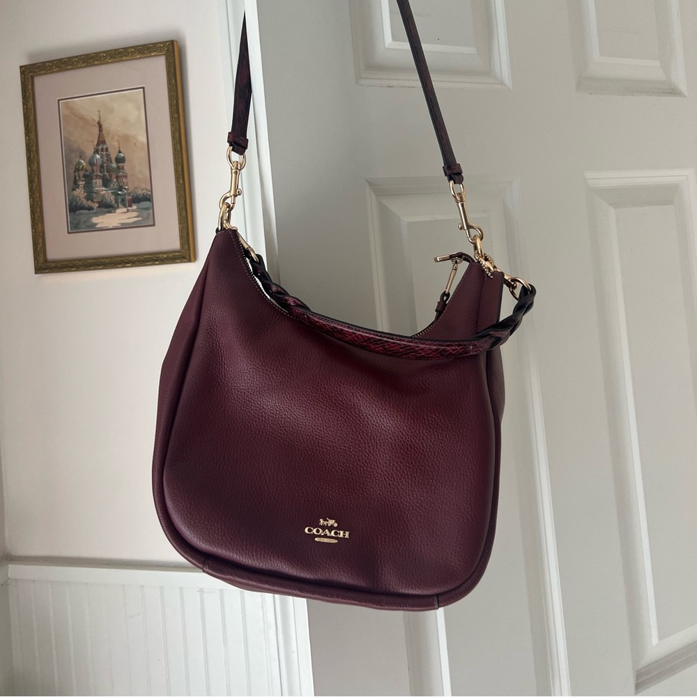 Burgundy Coach Bag